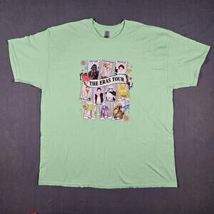 Star Wars Eras Tour Parody Tee Green‎ Gildan 2XL Darth Vader Luke Yoda Graphic